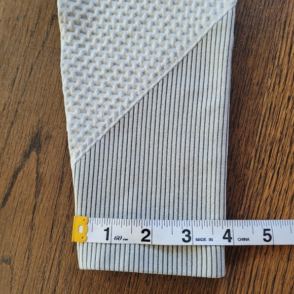 New Mix Seamless Light Gray Workout Activewear Leggings Size Women's Large - Picture 8 of 10